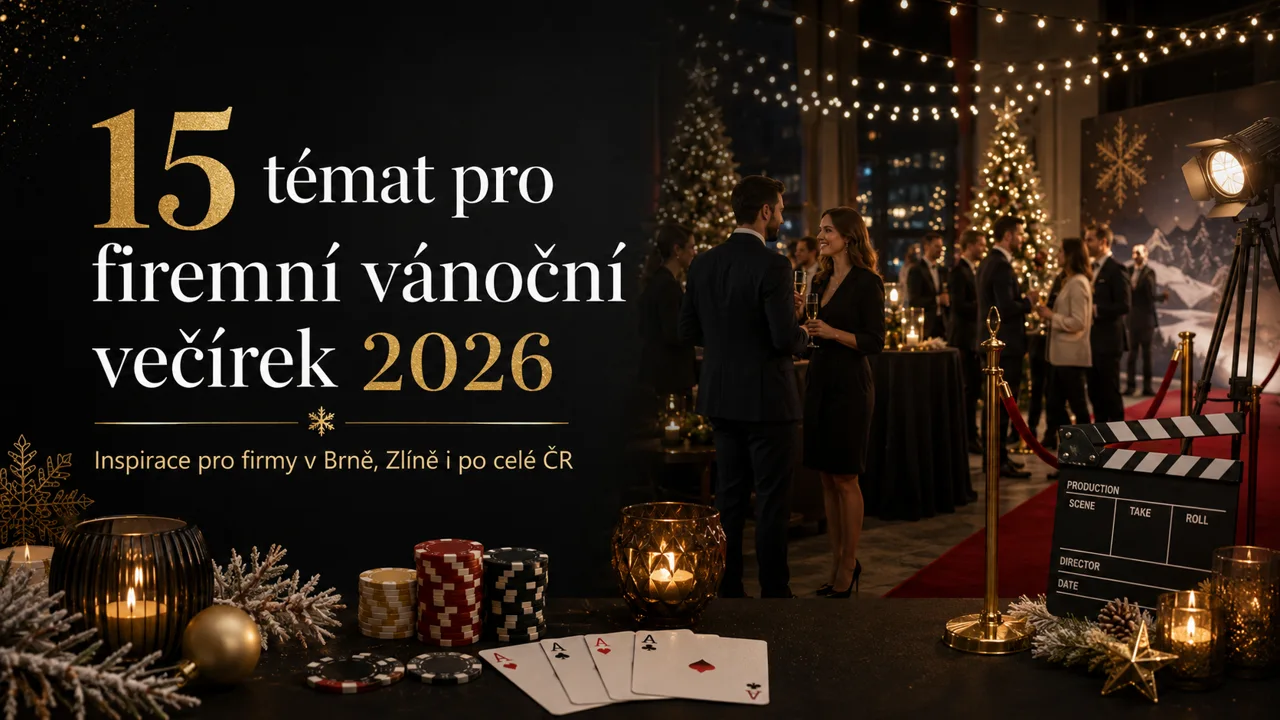 Firemní večírky v Brně a ve Zlíně.