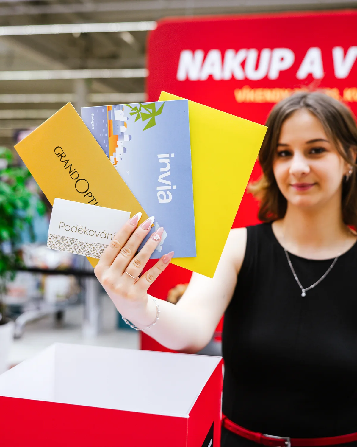 Spotřebitelská soutěž v NC Královo Pole Brno s losováním žetonů a okamžitými výhrami